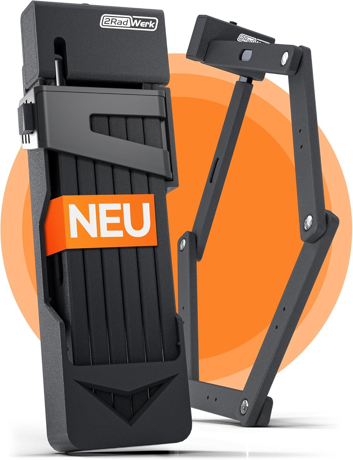 2Radwerk Fietsslot Secure Fold ART-Gecertificeerd Vouwslot - Hoge Veiligheid E-bike & Fiets - 100 cm - Zwart