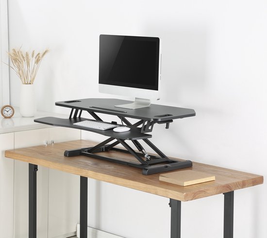 Bureau verhoger zit sta werkplek - ergonomisch hoogte verstelbaar bureau - 95 cm breed