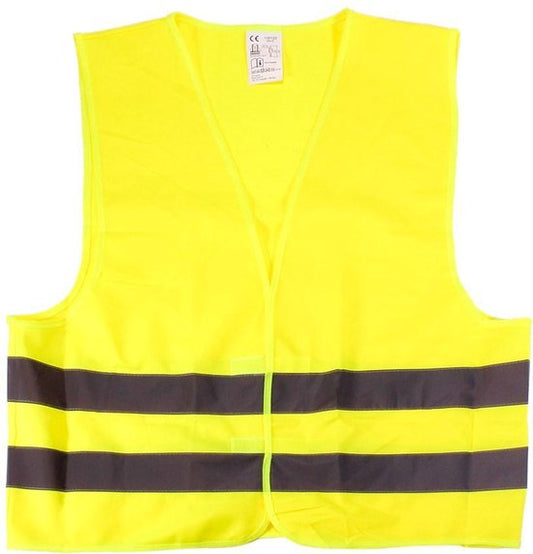 Reflecterend Veiligheidsvest – Geel – Hoge Zichtbaarheid – Voor Auto & Fiets