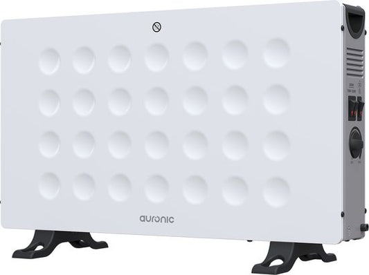 Auronic Convectorkachel - 2000W - Ingebouwde Ventilator - Elektrische Kachel - Met Thermostaat - Heater - Wit