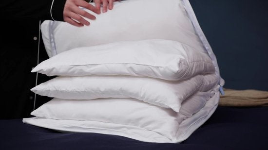 Calmzy Verstelbaar kussen - hoofdkussens slaapkamer- hoofdkussen nekklachten - hoofdkussen 50x60 - hoofdkussen zijslaper