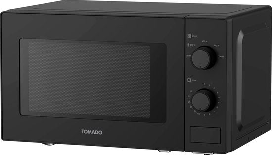 Tomado TMS2003B - Solo magnetron - 20 liter - 5 vermogensstanden - 700 watt - Binnenverlichting - Zwart