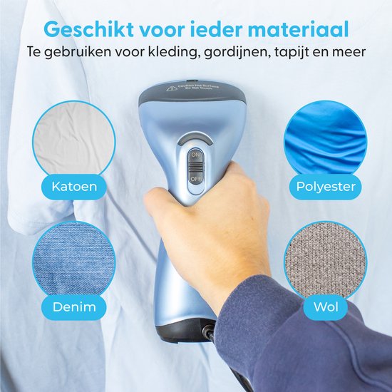 Ølven Kledingstomer - Handstomer - Stoomapparaat Kleding - Blauw