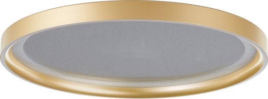 Brilliant Quito Plafondlamp – LED 30W – Ø42 cm – Goud – Modern Design met Glittereffect – 3-Staps Dimbaar