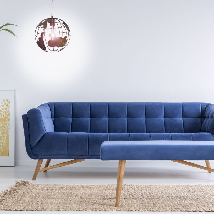 Relaxdays wereldbol hanglamp - Ø 30 cm - In hoogte verstelbaar - Zwart