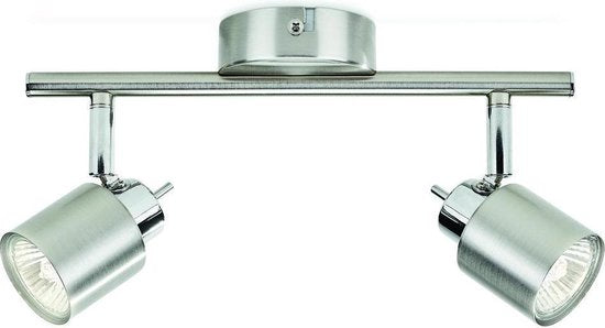 Philips Meranti opbouwspot - 2-lichts - nikkel