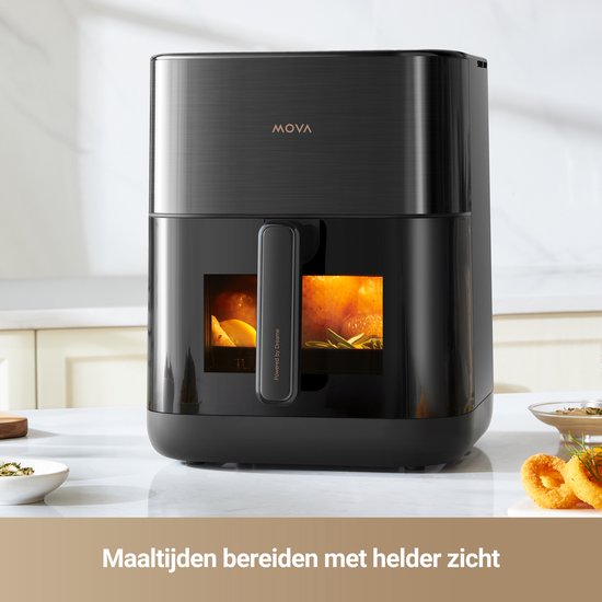 MOVA Tech AeroChef FD10 Pro Enkel 6 l Vrijstaand 1800 W Heteluchtfriteuse Zwart
