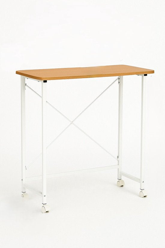 Ceruzo Wandtafel - Opvouwbaar Bureau - 80x40x75 cm - Inklapbaar Tafelblad - Laptoptafel- Wit