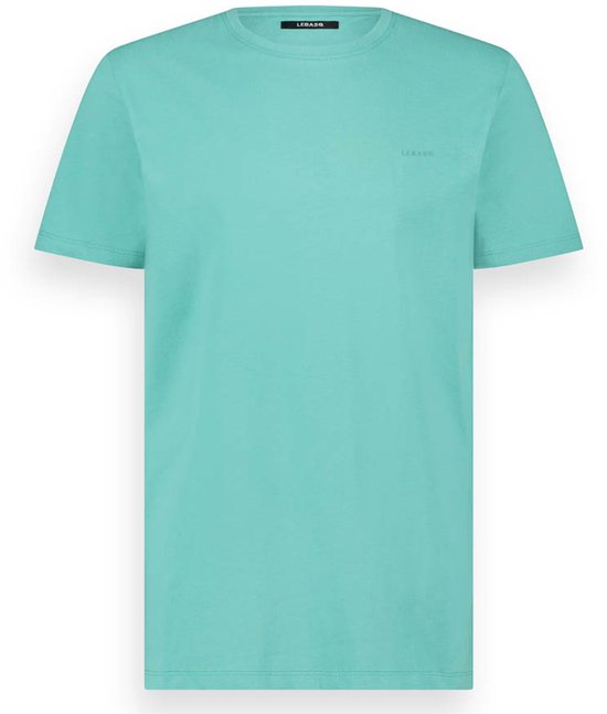 LEBASQ - The Baker - T shirt - Met Korte mouw - Lagoon - M - biologisch katoen - 3D print op borst
