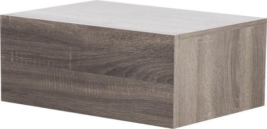 Zwevend nachtkasje - hangend halkastje - met lade - 50 cm breed