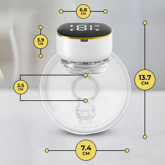 Oemmie Elektrische Borstkolf - Handsfree Borstkolf - Draadloze Borstkolf - Draagbaar - Dubbele Borstkolf - BPA- vrij - Oplaadbare Accu -