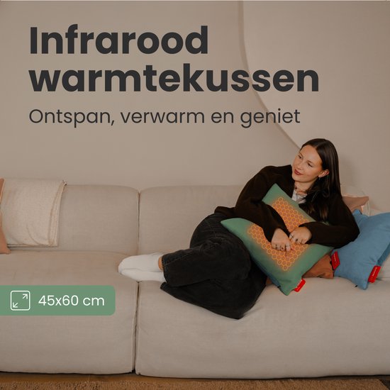 Auronic Warmtekussen Classic - Pastelgroen - 45x60 cm
