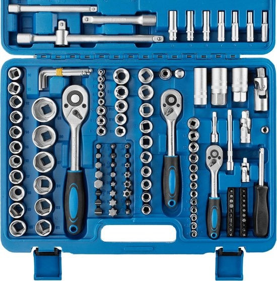 tectake Dopsleutelset 171-delig - 1/4", 3/8" en 1/2"