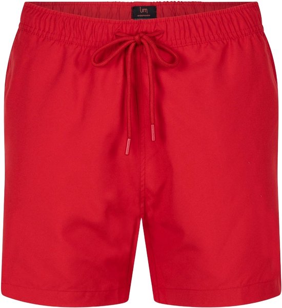 Undiemeister Zwembroek Heren - Sneldrogend - Zakken Met Rits - 100% Gerecycled Polyester - Fiery Sunrise (Rood) - Maat L