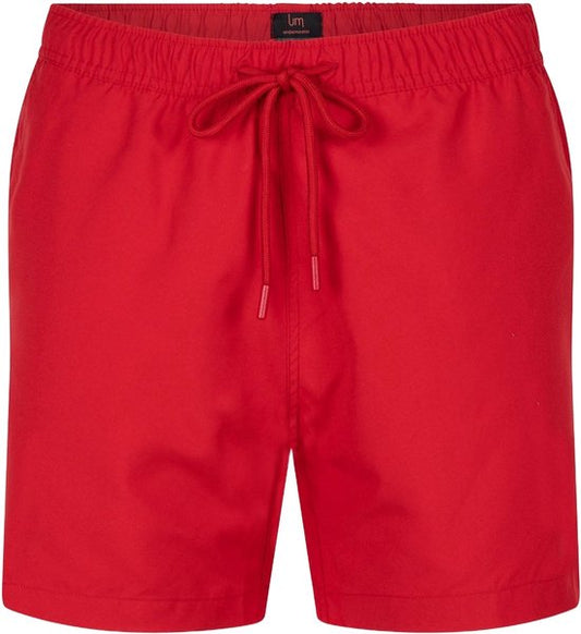 Undiemeister Zwembroek Heren - Sneldrogend - Zakken Met Rits - 100% Gerecycled Polyester - Fiery Sunrise (Rood) - Maat L