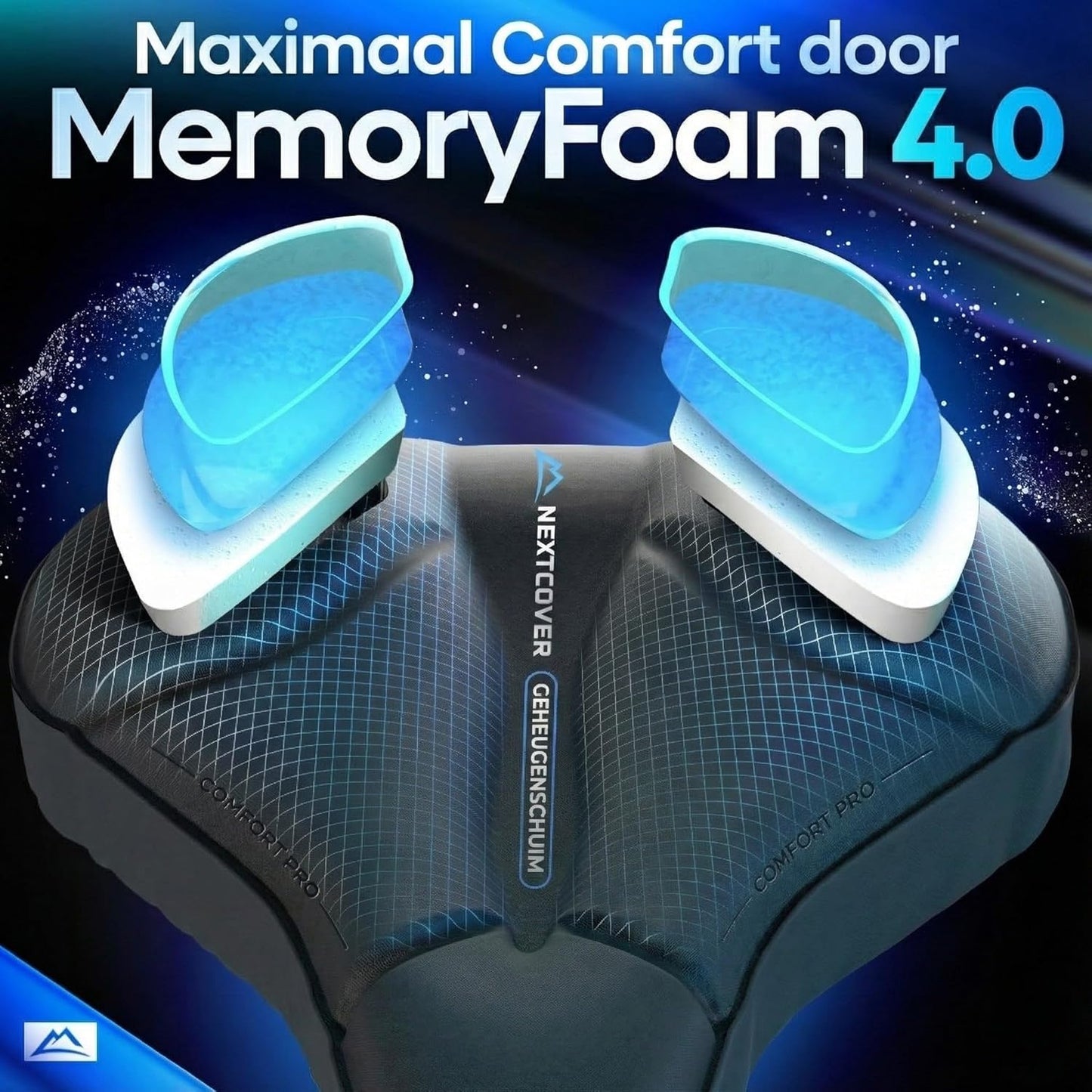 Nextcover CoverPro Zadelhoes - Memory Foam 4.0 - Ergonomisch - Cityfiets