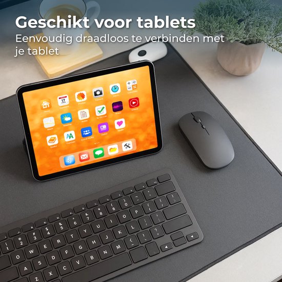 Nuvance Draadloze Muis - Bluetooth - Stil - Laptop & Gaming - Draadloos - Computermuis - Links & Rechtshandig - Zwart