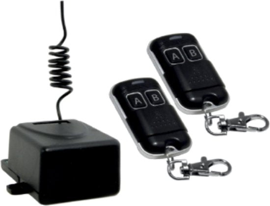 Unitronic Afstandsbedieningsset - 2 Zenders & 1 Ontvanger - 120W - Zwart
