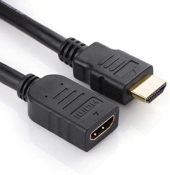 Garpex® HDMI Verlengkabel - HDMI Male naar HDMI Female Adapter - 4K 30Hz Ultra HD - 30cm