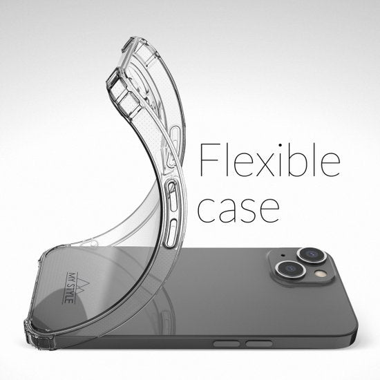My Style Protective Flex Doorzichtig Telefoonhoesje geschikt voor Samsung Galaxy S10 Hoesje Flexibel TPU Backcover Shockproof - Transparant