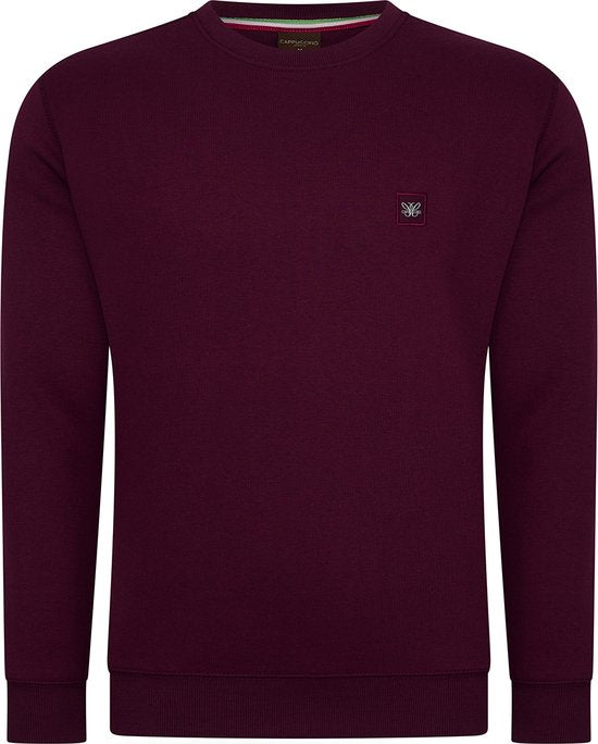 Cappuccino Italia - Heren Sweaters Prato Sweater - Rood - Maat XXL