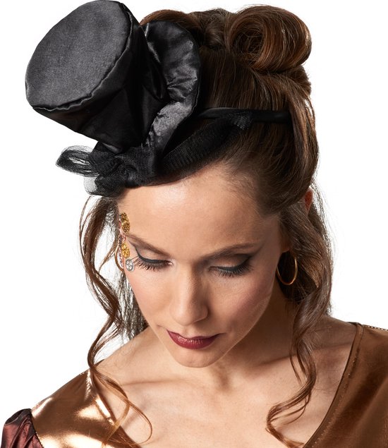 Dressforfun Steampunk lady S - verkleedkleding kostuum halloween verkleden feestkleding carnavalskleding carnaval feestkledij partykleding - 302300