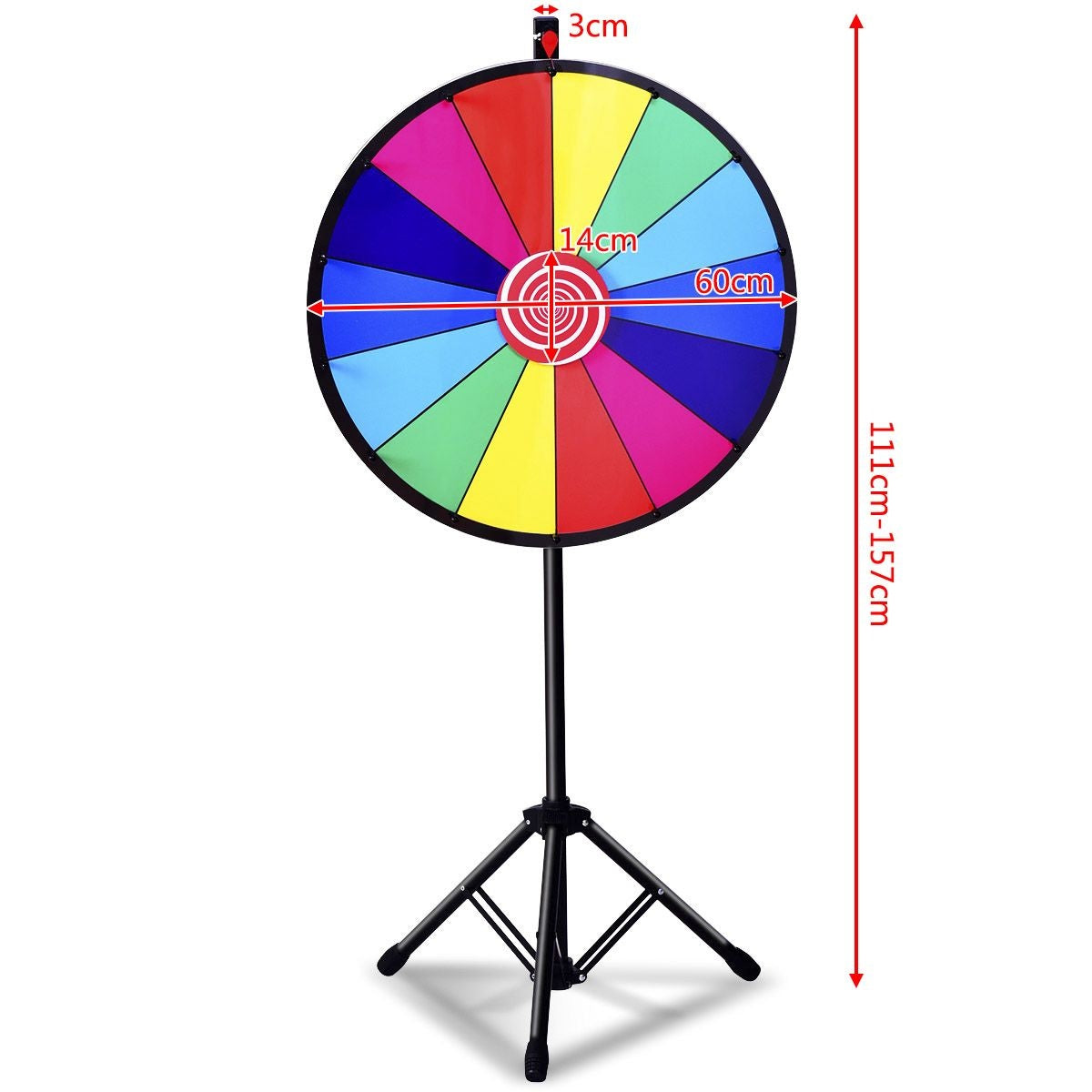 Coast Rad van Fortuin met Statief - Kleurrijk - Ø60cm