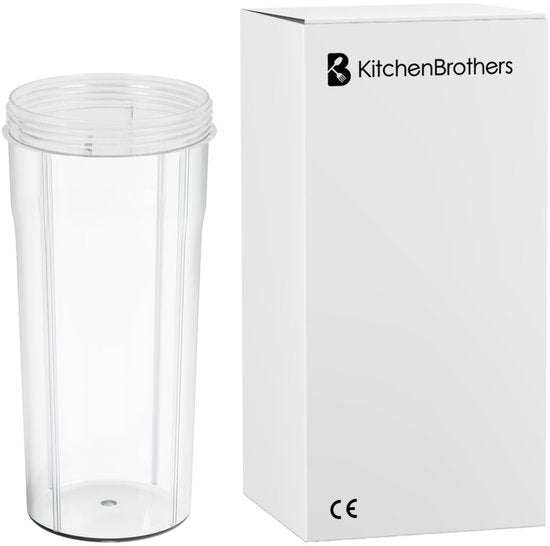 KitchenBrothers To-go Drinkfles - Beker voor Blender - 600ml - Voor KB4144 - Zonder deksel