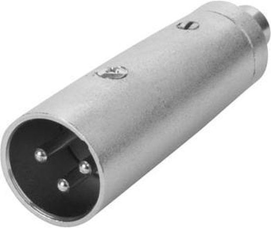 HQ-Power Xlr-rca connector - xlr 3-polig mannelijk naar rca vrouwelijk
