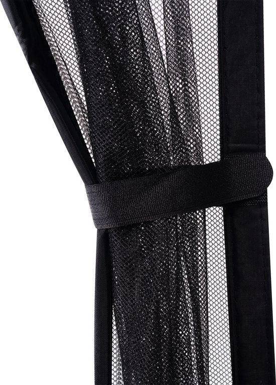 O’DADDY® Deurgordijn – Vliegengordijn - Magnetisch - Deurhor Deluxe 100 x 230 cm – Zwarte Hor – Horgordijnen - Hordeur