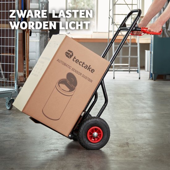 tectake® - Steekwagen tot 100kg - transportwagen - robuust met uittrekbaar frame.