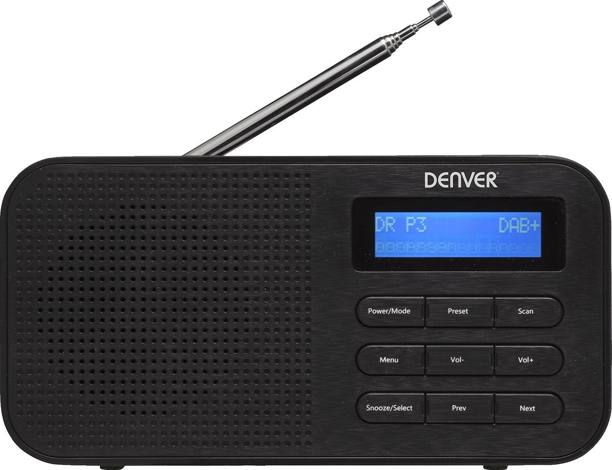 Denver DAB Radio - DAB42 - Batterijen & Netstroom - 10W - Zwart