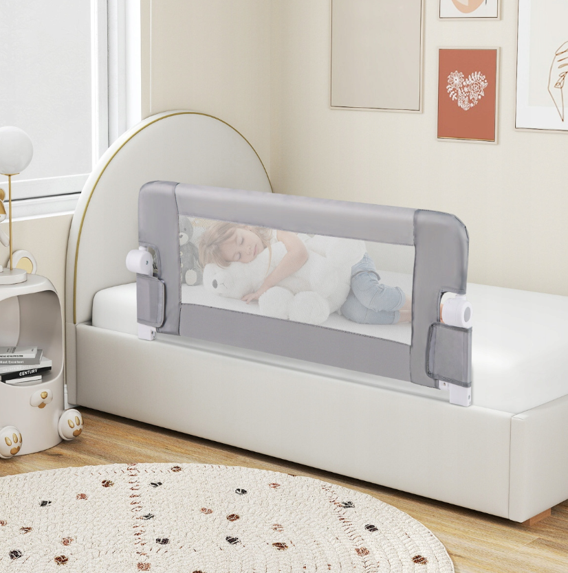 Coast Opvouwbare Bedbumper Kinderbed – Grijs – 105 x 40 x 42 cm