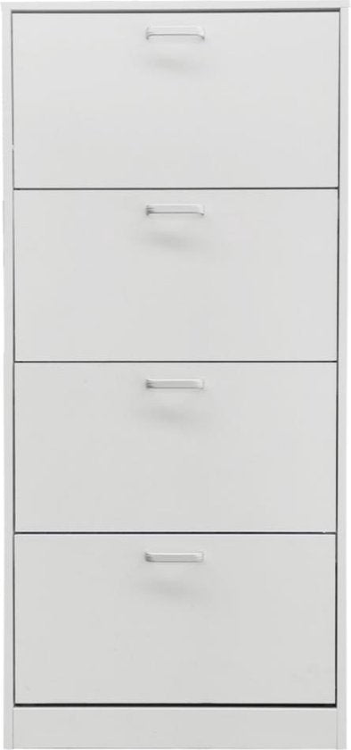 VDD - Schoenenkast - 30x60x148 - Kleur: Wit