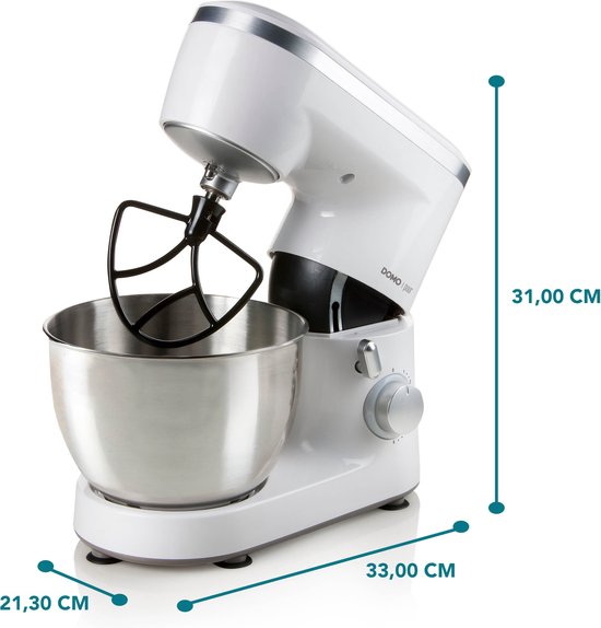 DOMO DO9175KR - Keukenmachine PUUR - 4L - Wit