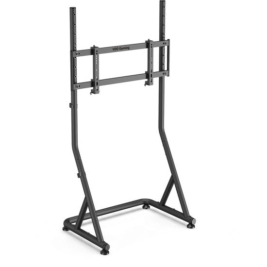 VDD Gaming - Monitor standaard - Monitorstandaard voor Sim racing - Universeel - 32" t/m 55" - Vrijstaand - Verstelbaar - Vergrendelbaar - 72 x 48 x 123 cm - 50 kg - Zwart