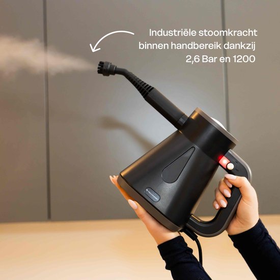 Techweise TS Compact Handstoomreiniger - 15 Accessoires - 1200W 2,6 Bar- Wet & Dry functie - Handstomer