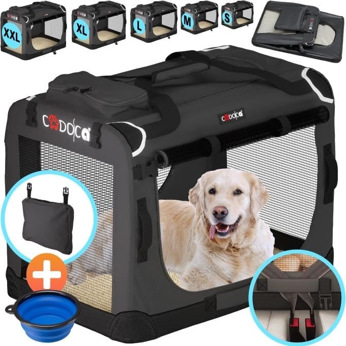 Cadoca Honden & Katten Reismand L - 70x53x50cm - Antraciet