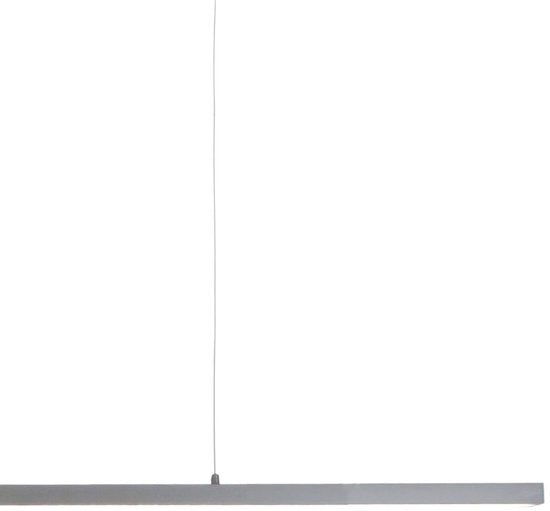 Hanglamp Bande 4906ST in staalkleur, hoogteverstelbaar van 50-125 cm, moderne stijl, met elektronica en metaal, merk Steinhauer