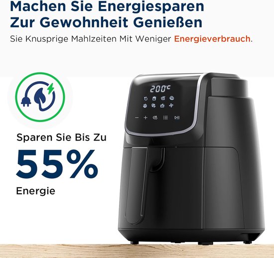 Midea MF-CN35C2 - Digitale Airfryer - 8-in-1 Functies - 3,5L Inhoud