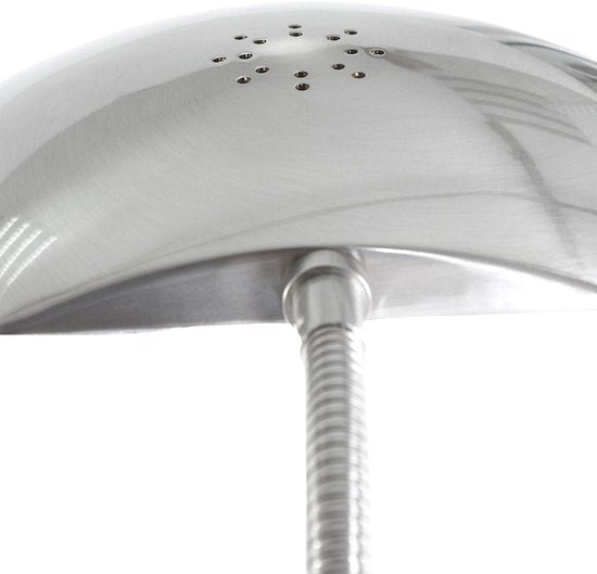 Stalen Tafellamp Biron 1315ST - Kantelbaar en Verstelbaar - Modern Design - Mexlite - Inclusief 194 cm Snoer - Hoogte 25-46 cm
