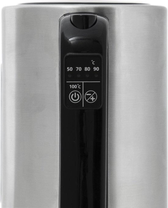Inventum HW817D - Waterkoker - 1.7L - RVS - BPA vrij - 2200W - 22x14x24.50 cm - RVS/Zwart