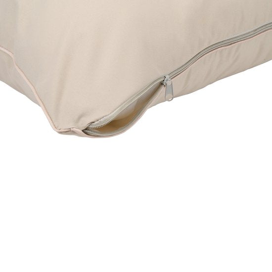 maxxpro Hondenkussen Maat S - Comfortabel Hondenbed Kleine Honden - Benchkussen voor Binnen - Honden Bed 60 x 80 x 15 cm - Duurzaam en Makkelijk Wasbaar - Beige