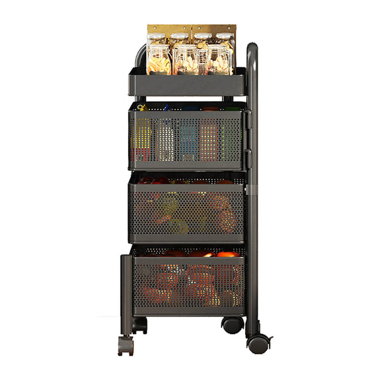Maxcook Roterend Opbergrek 4 Lagen - Vloertrolley - 360° Draaibaar - MCZW0126