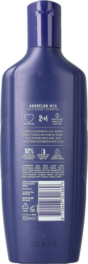 Andrélon Men Hair & Body Shampoo - 300ml
