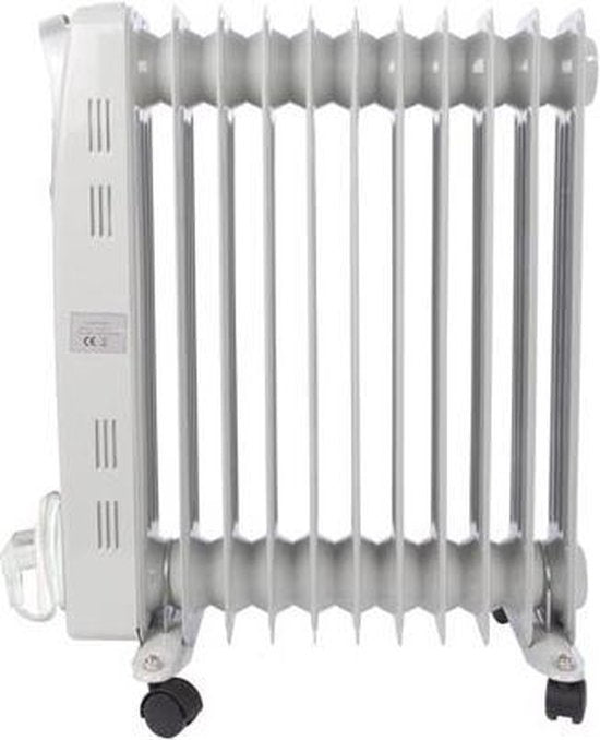 Perel Olieradiator, 11 ribben, drie warmtestanden, 2500 W