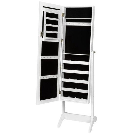 tectake® - Vitrinekast - wit - MDF - 400764