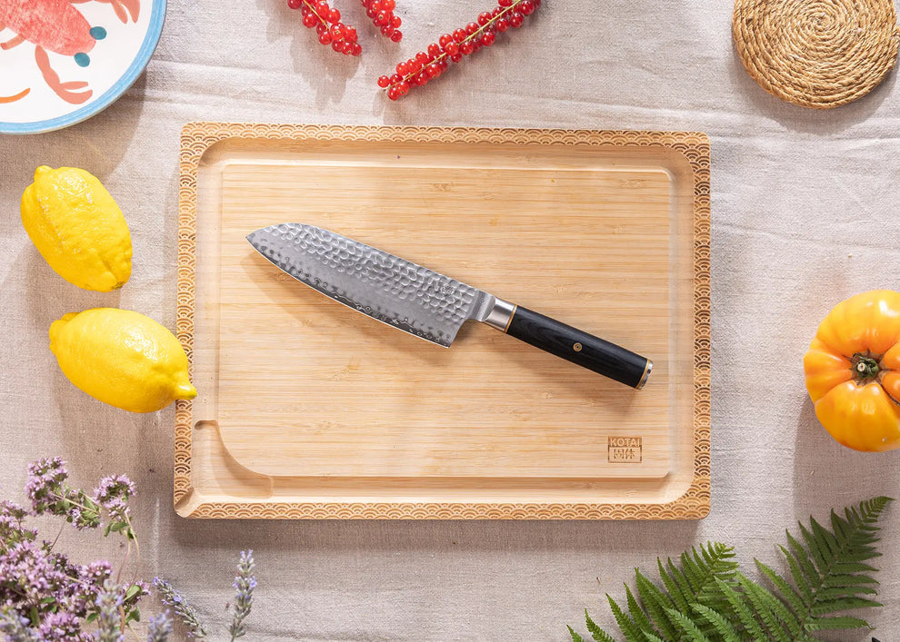 KOTAI Starter Messenset 2-delig – San-Mai AUS-10 Staal – Zwart Pakkahout