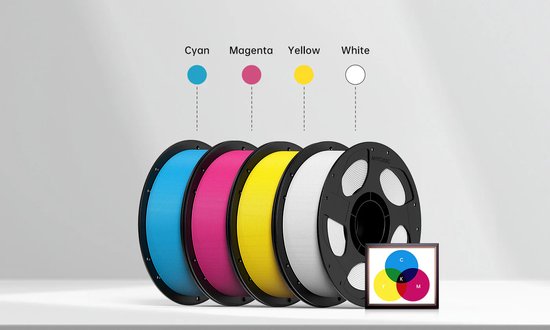 AnyCubic PLA Basic Wit 3D filament 1,75mm 1kg.