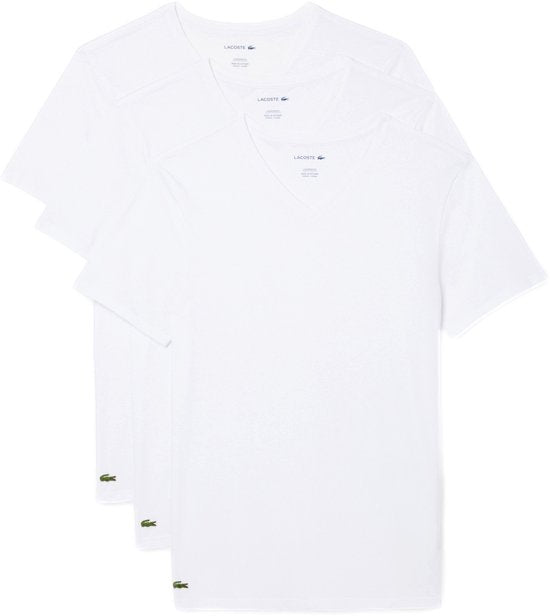 Lacoste t-shirt T-shirt met korte mouwen 3 stuks - wit - maat XXL